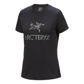 Arc"Word Cotton T-Shirt "Black"