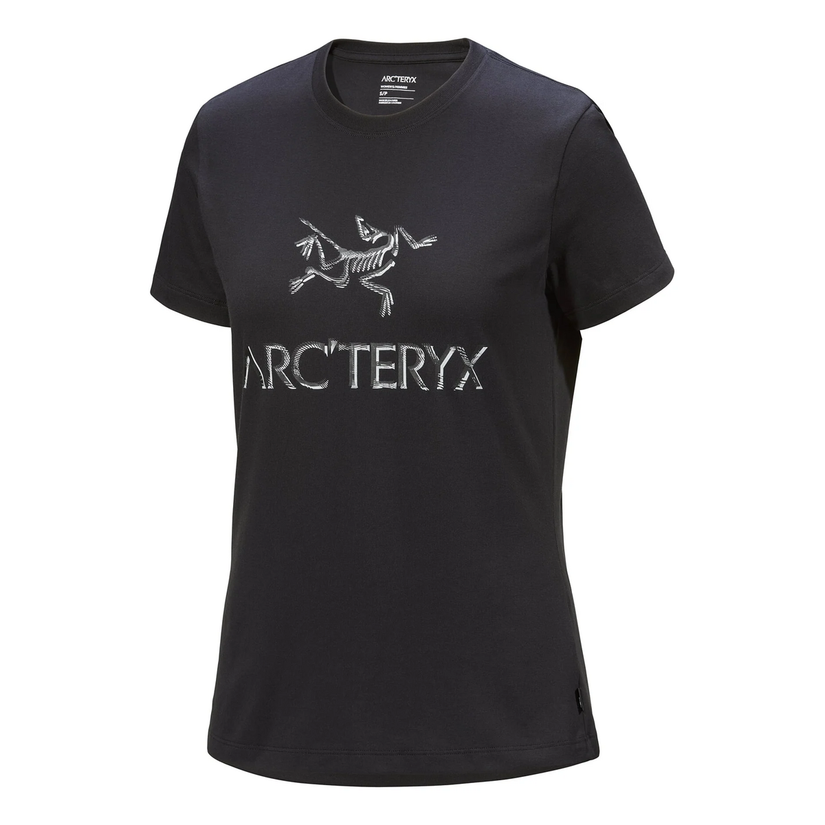 Arc"Word Cotton T-Shirt "Black"