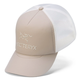 Bird Word Trucker Curved Hat "Natural White"