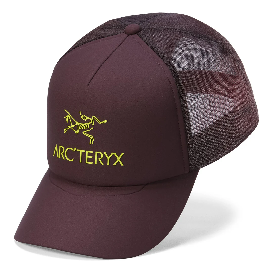 Bird Word Trucker Curved Hat "Purple"