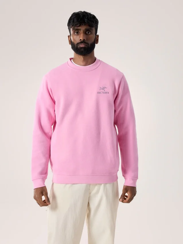 Emblem Fleece Crew Neck Pullover Men's