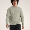 Emblem Fleece Crew Neck Pullover Men's