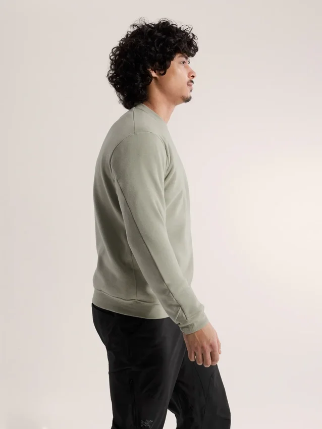 Emblem Fleece Crew Neck Pullover Men's