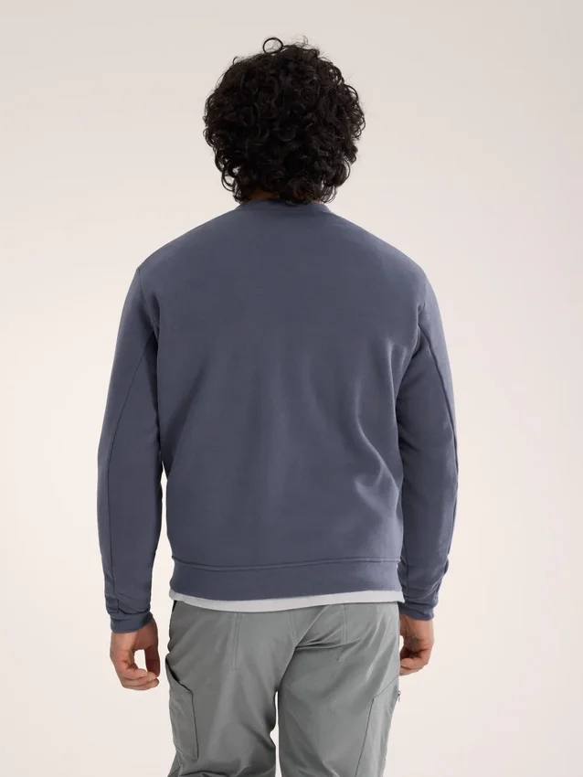 Emblem Fleece Crew Neck Pullover Men's