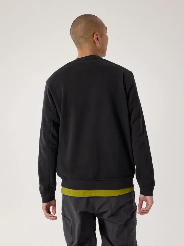 Emblem Fleece Crew Neck Pullover Men's