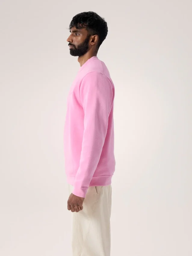Emblem Fleece Crew Neck Pullover Men's