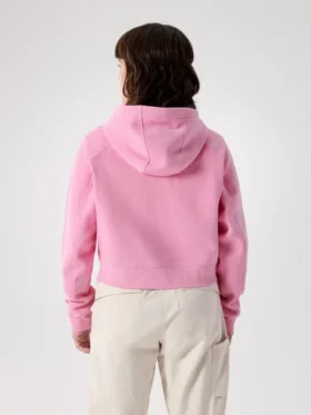 Emblem Fleece Full Zip Crop Hoody Women's