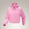 Emblem Fleece Full Zip Crop Hoody Women's