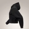 Emblem Fleece Full Zip Crop Hoody Women's