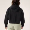 Emblem Fleece Full Zip Crop Hoody Women's