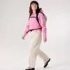 Emblem Fleece Full Zip Crop Hoody Women's