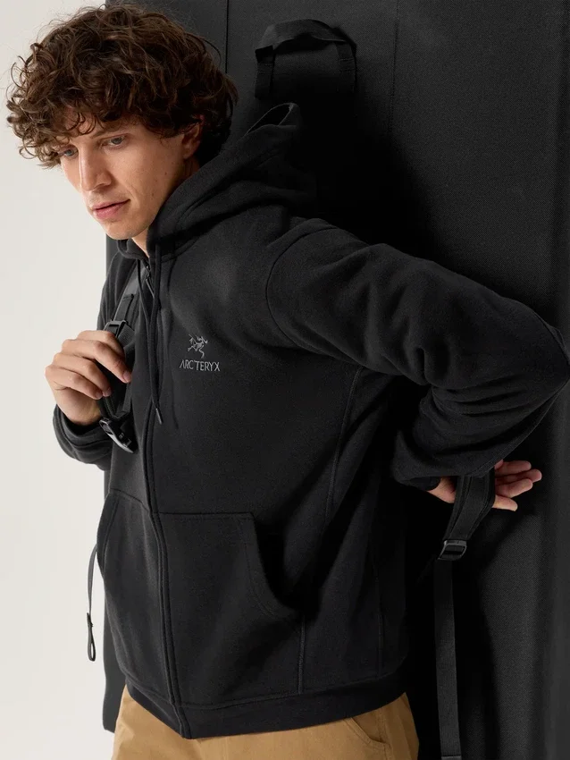 Emblem Fleece Full Zip Hoody Men's