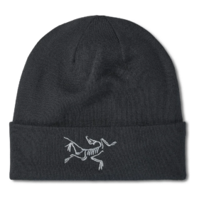 Embroidered Bird Toque "Black"