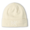 Embroidered Bird Toque "White"