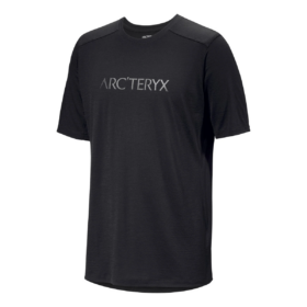Ionia Merino Wool Arc"Word Logo T-Shirt SS "Black"