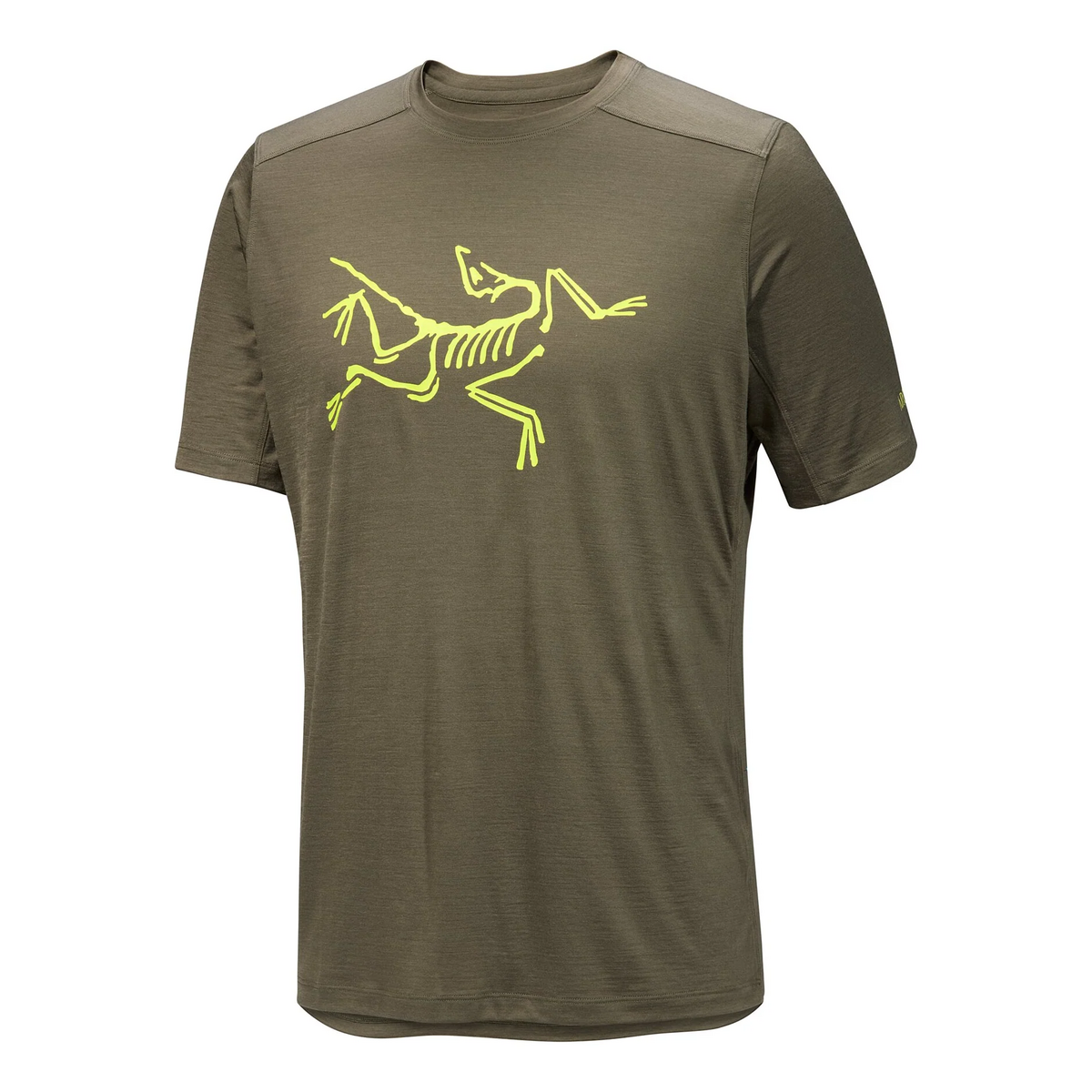 Ionia Merino Wool Logo T-Shirt "Olive Green"