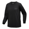 Kragg Cotton Bird Crew Neck Long Sleeve T-Shirt "Black"