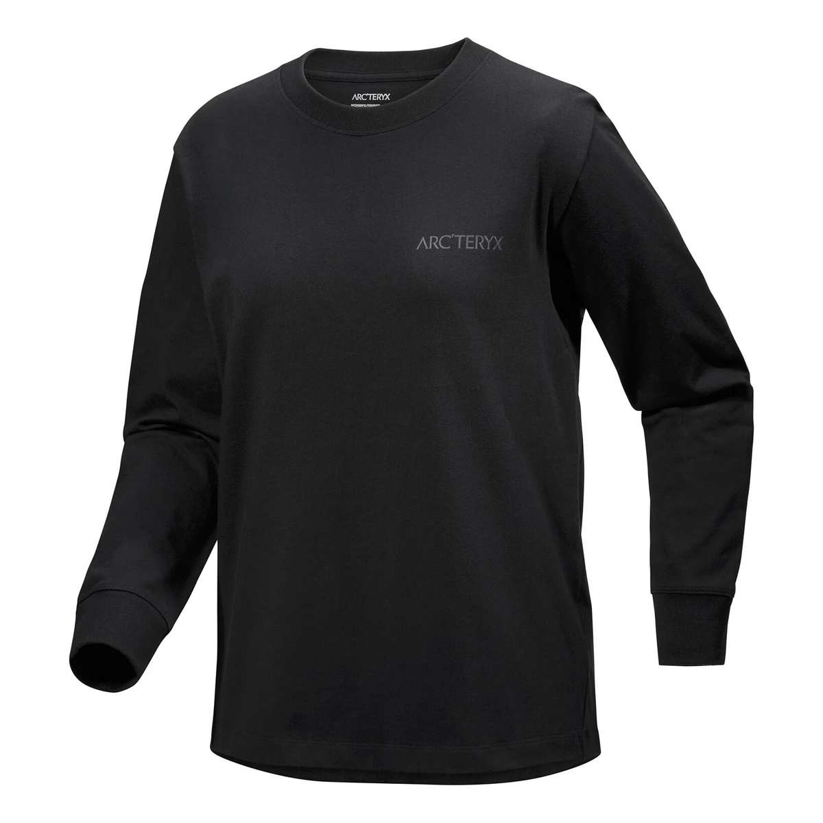 Kragg Cotton Bird Crew Neck Long Sleeve T-Shirt "Black"
