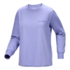 Kragg Cotton Bird Crew Neck Long Sleeve T-Shirt "Purple"