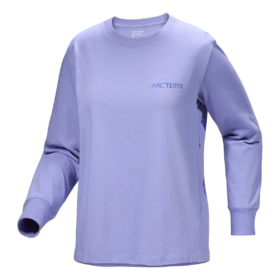 Kragg Cotton Bird Crew Neck Long Sleeve T-Shirt "Purple"