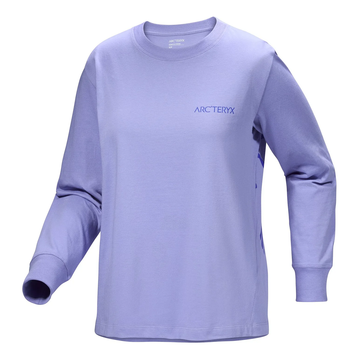 Kragg Cotton Bird Crew Neck Long Sleeve T-Shirt "Purple"
