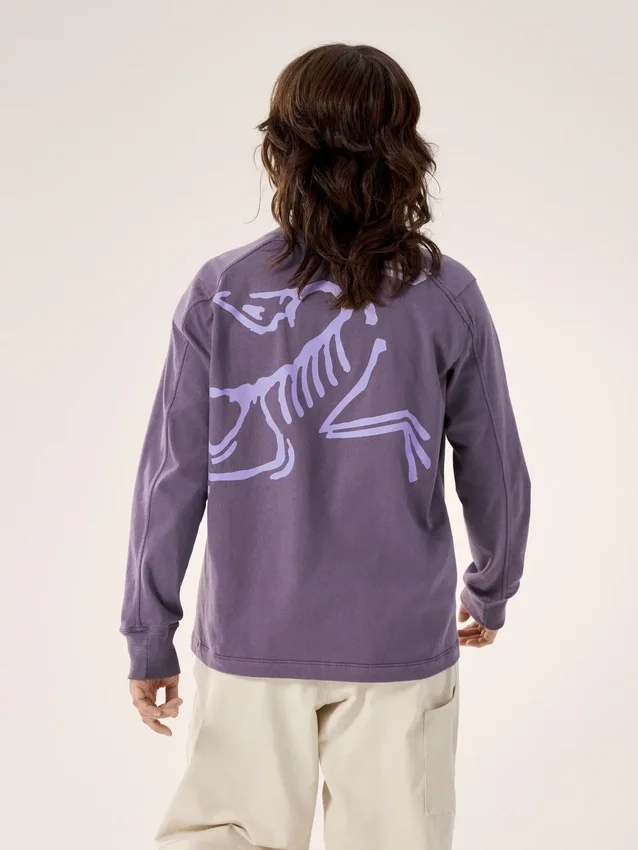 Kragg Cotton Bird Crew Neck Shirt LS Women's