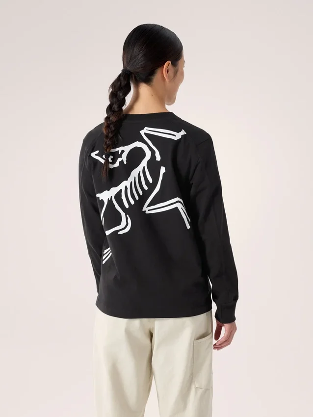 Kragg Cotton Bird Crew Neck Shirt LS Women's