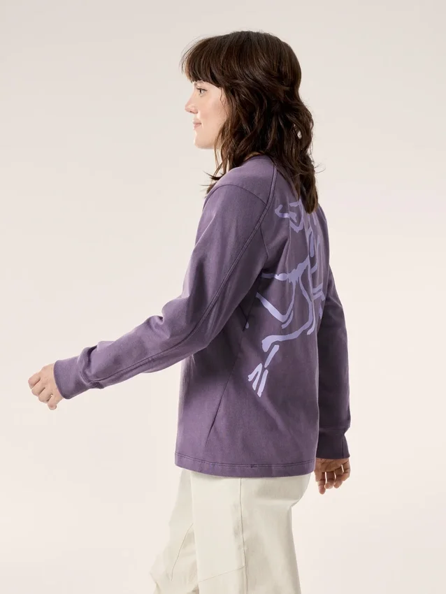 Kragg Cotton Bird Crew Neck Shirt LS Women's