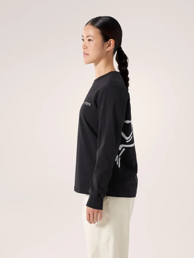 Kragg Cotton Bird Crew Neck Shirt LS Women's