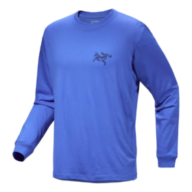 Kragg SL Cotton Bird Tile Long Sleeves T-Shirt "Blue"