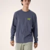 Kragg SL Cotton Bird Tile Shirt LS Men's