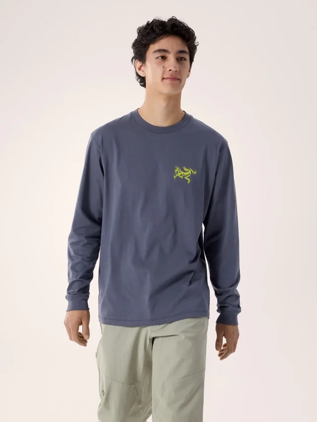 Kragg SL Cotton Bird Tile Shirt LS Men's