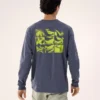 Kragg SL Cotton Bird Tile Shirt LS Men's