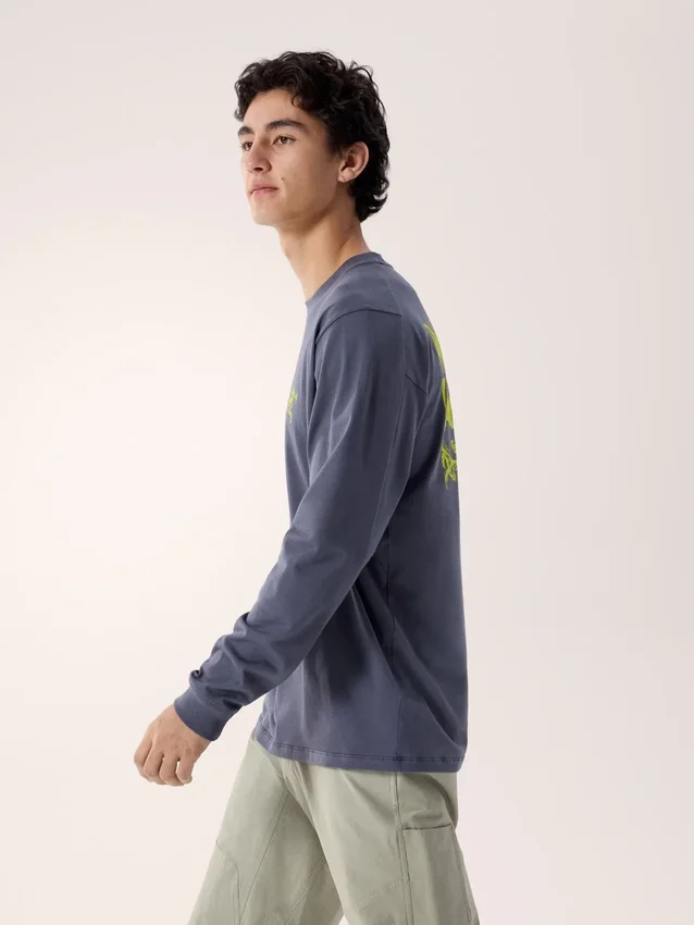 Kragg SL Cotton Bird Tile Shirt LS Men's
