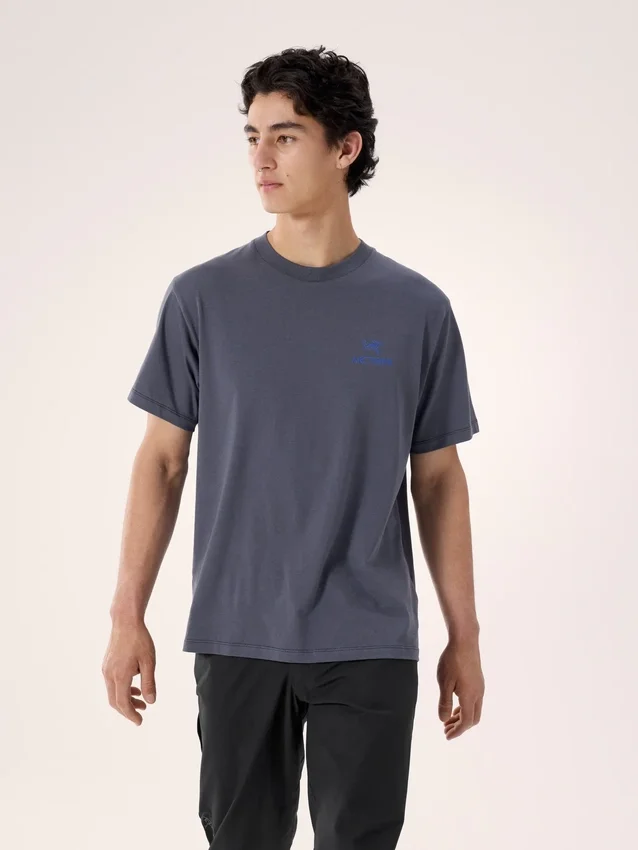 Kragg SL Cotton Bird Word Shirt SS Men's