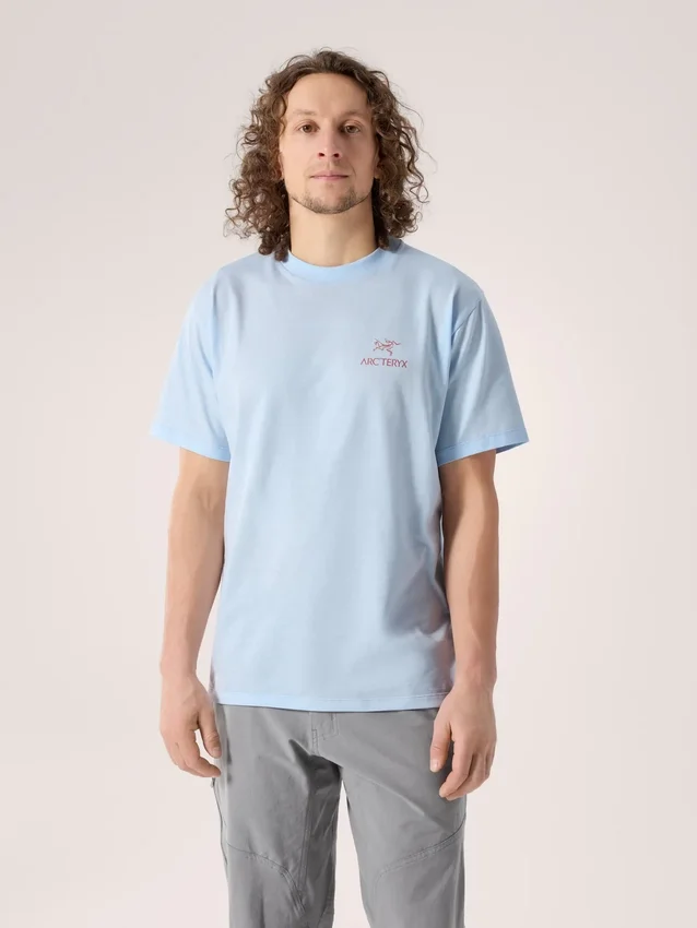 Kragg SL Cotton Bird Word Shirt SS Men's