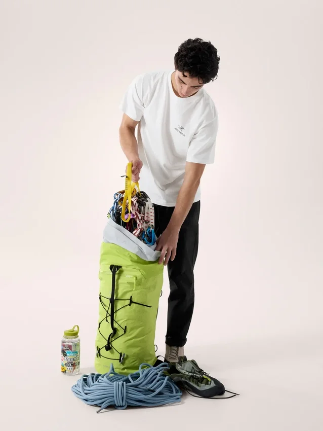 Kragg SL Cotton Bird Word Shirt SS Men's