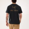 Kragg SL Cotton Bird Word Shirt SS Men's
