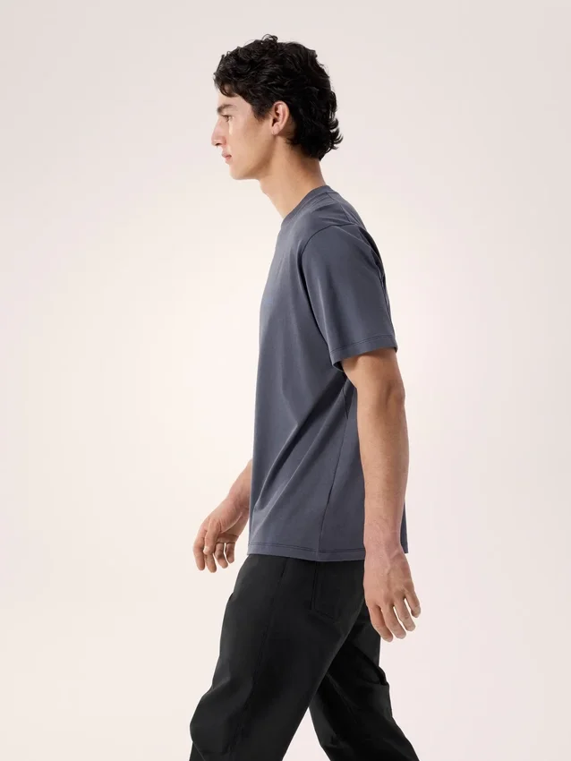 Kragg SL Cotton Bird Word Shirt SS Men's