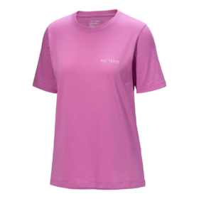 Kragg SL Cotton Blurred Bird Crew T-Shirt "Pink"