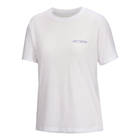 Kragg SL Cotton Blurred Bird Crew T-Shirt "White"