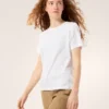 Kragg SL Cotton Emblem Crew Shirt SS Women's