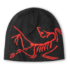 Lightweight Bird Head Toque "Black Red"