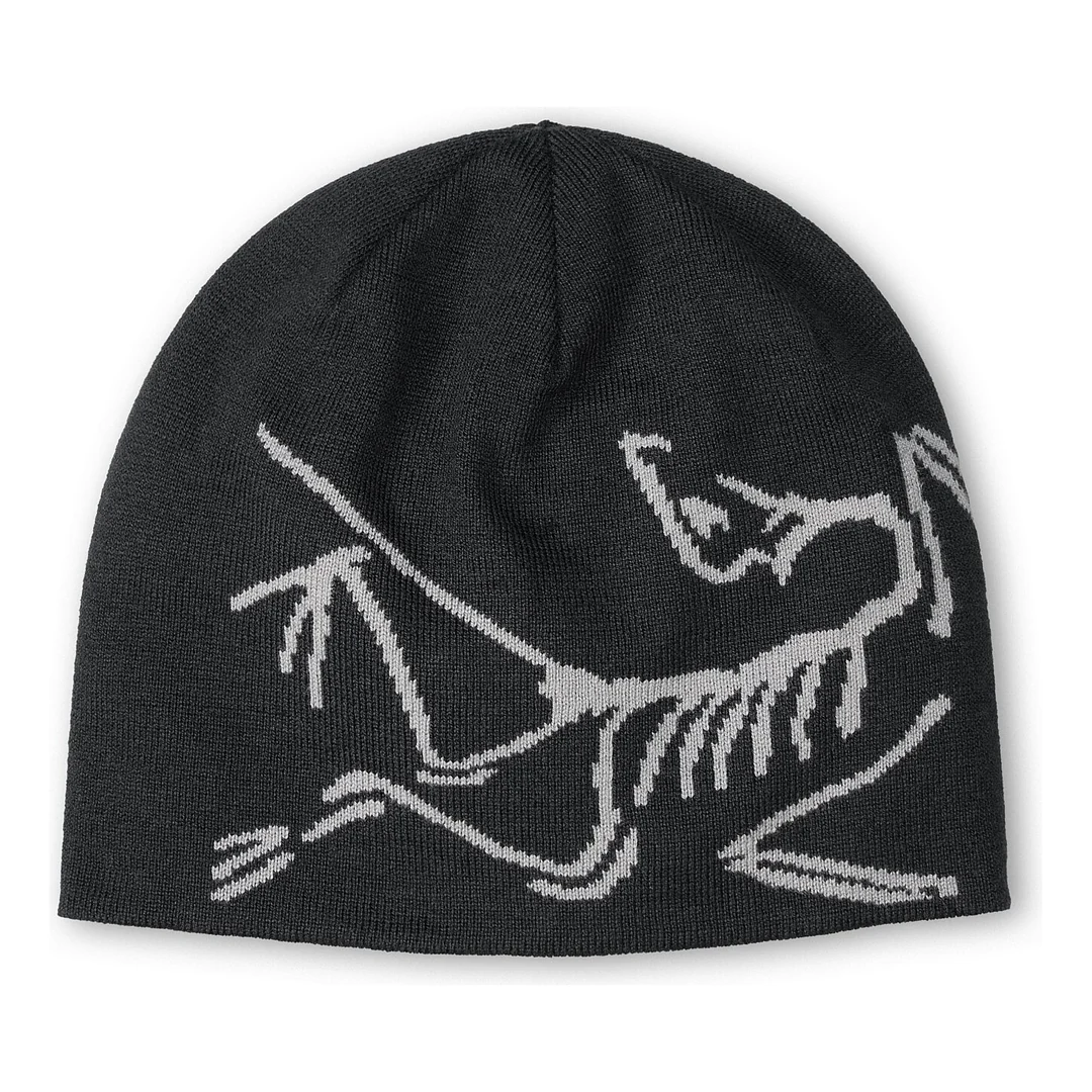 Lightweight Bird Head Toque "Black White"