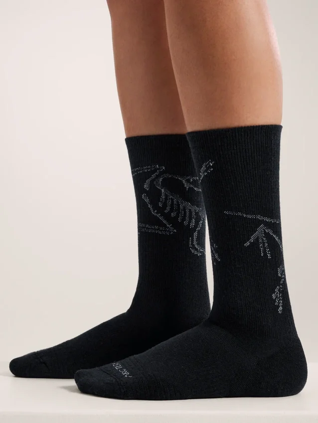 Merino Wool Mid Bird Sock