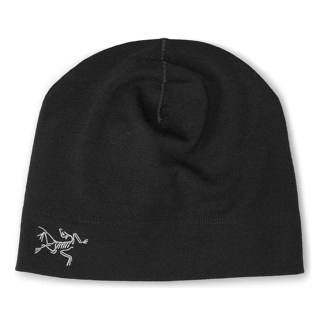 Rho Lightweight Wool Toque "Black"