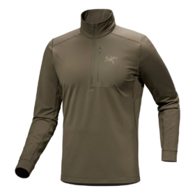 Rho LT Zip Neck Top "Green"