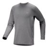 Rho Merino Wool Crew Neck Long Sleeves T-Shirt "Grey"