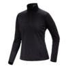 Rho Zip Neck Top "Black"