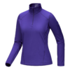 Rho Zip Neck Top "Purple"